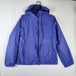 Columbia Women’s Windbreaker Jacket Hooded Lightweight Purple Full Zip Outdoor